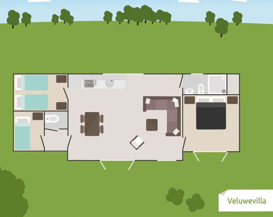 6-Persoons Veluwe Villa Вортхёйзен Экстерьер фото